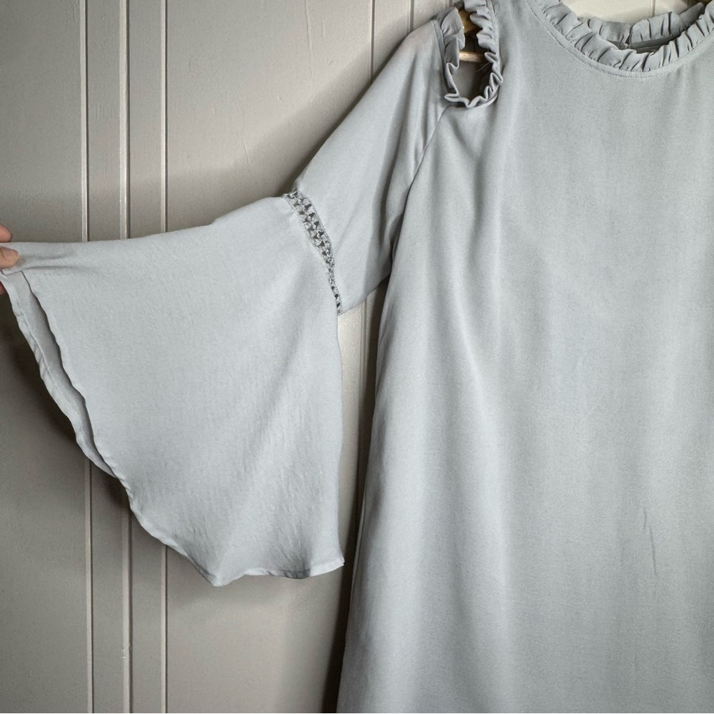 PPLA Light Gray Cold Shoulder Dress - Picture 5 of 16